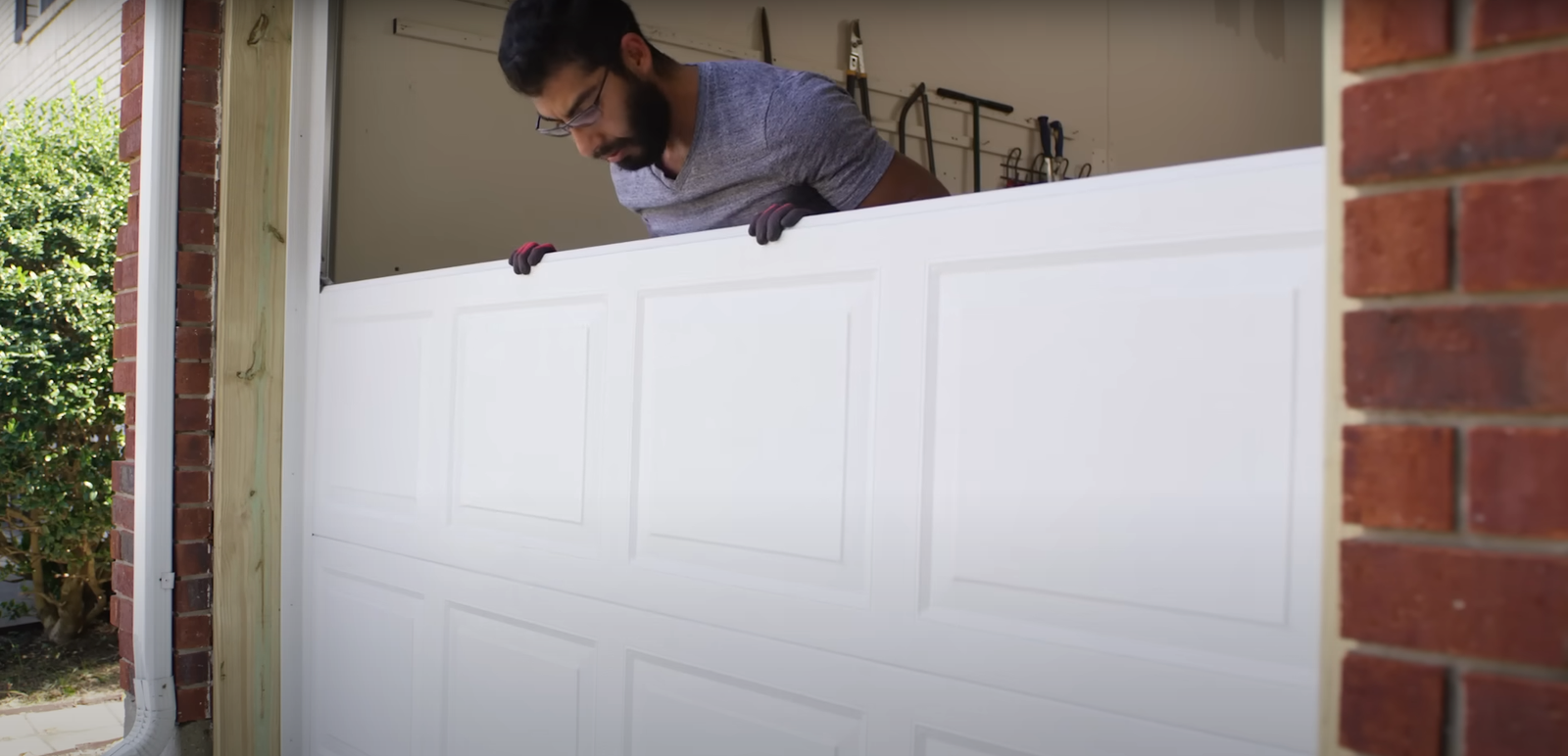Garage door panel repair service of Local Garage Door Repair Company in Columbus, OH.